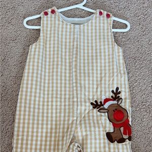 Lil cactus boys Christmas romper